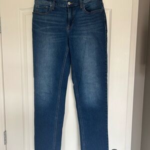 Old Navy Women's Straight Leg Jeans in Dark Blue